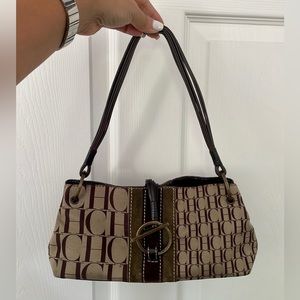 Carolina Herrera Mini Monogram Handle Bag. AUTHENTIC. USED